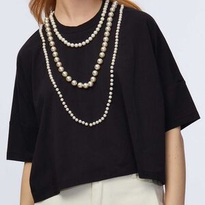 Lele Sadoughi Pearl Tshirt